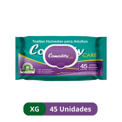 Toallas Húmedas para Adulto Extra Grande – 45 un