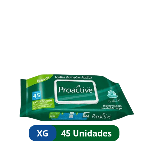 Toallas húmedas para adulto 