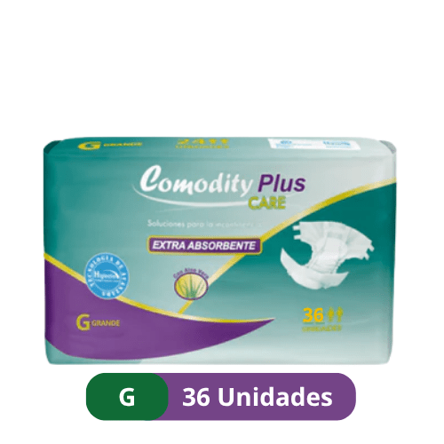 Pañales para Adulto Comodity Plus – Talla G –  36 Unidades