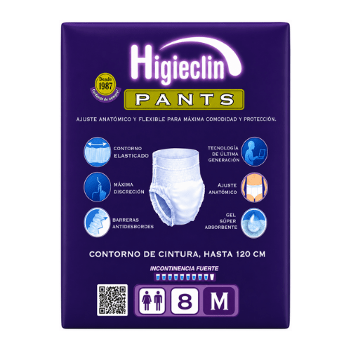 Pañales para Adulto Comodity Pants (Ropa Interior Calzón) – Talla M – 120 Unidades