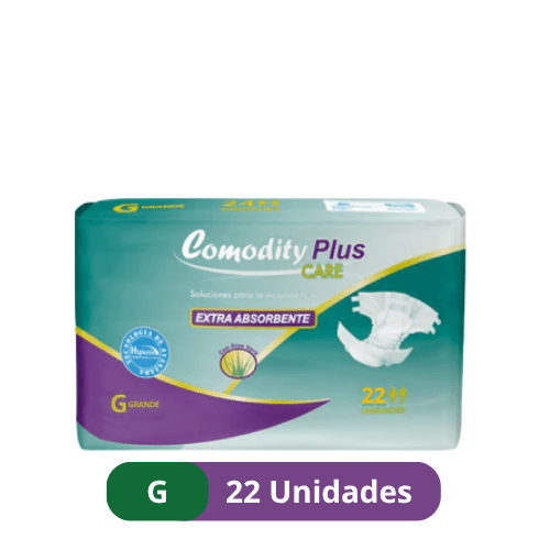 Pañales para Adulto Comodity Plus – Talla G –  22 Unidades