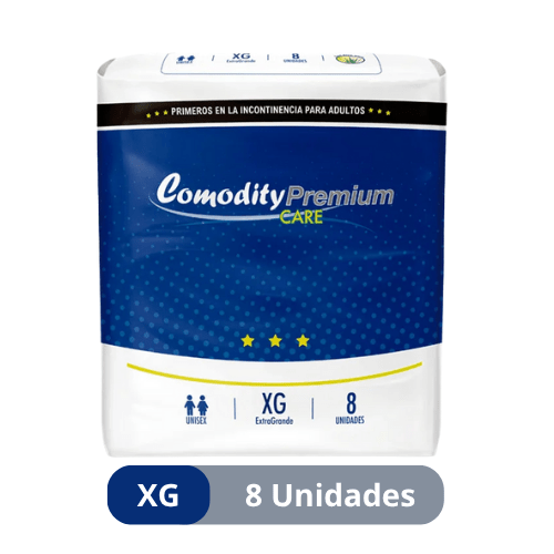 Pañales para Adulto Comodity Premium- Talla XG – 8 Unidades
